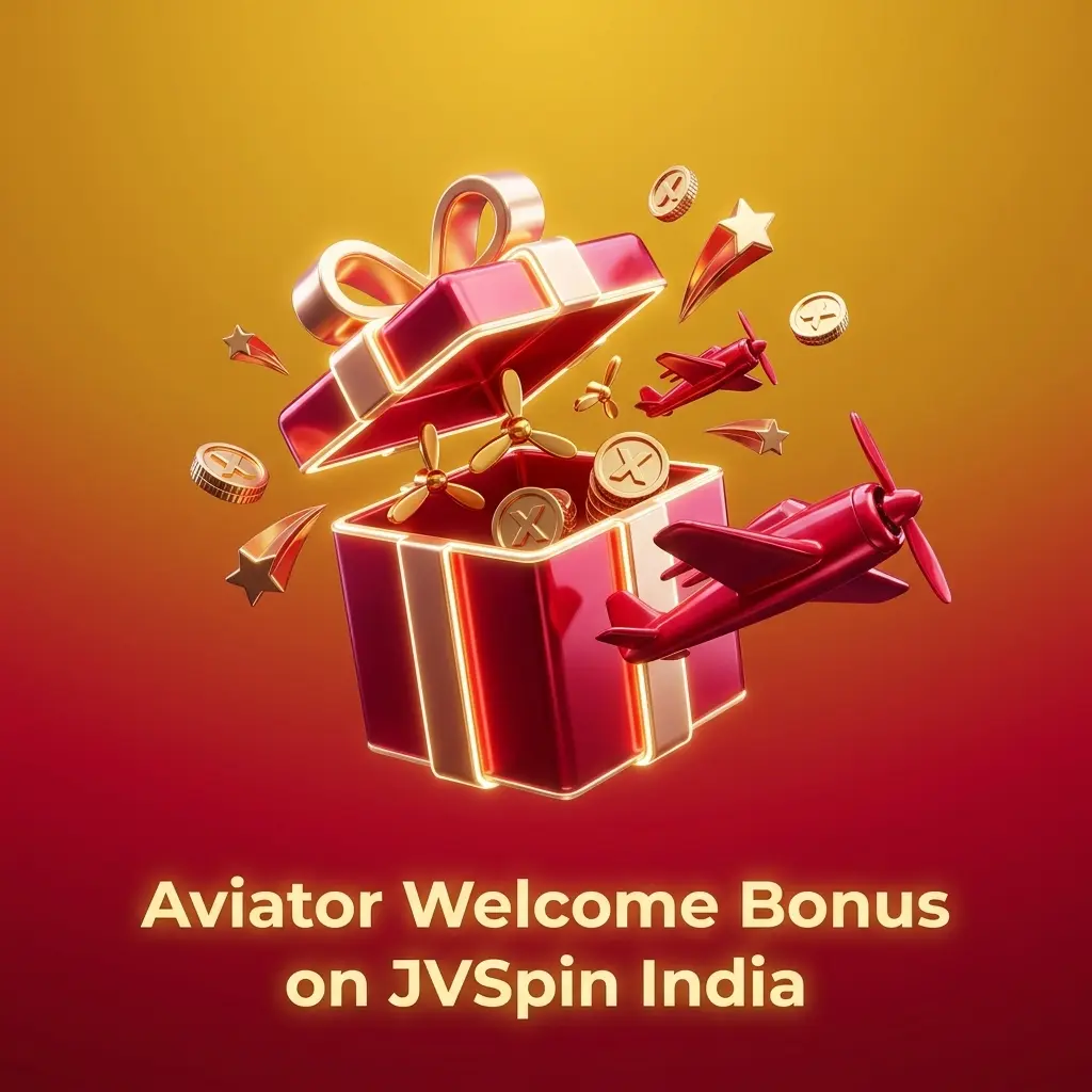 JVSpin India Aviator welcome bonus 100% first deposit match starting at INR 1,000 for new players
