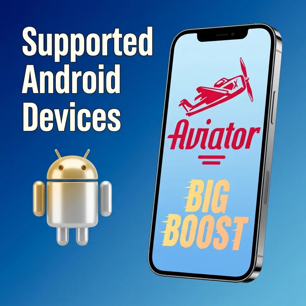 Supported Android devices for Big Boost Aviator app across budget, mid-range, and flagship tiers in India
