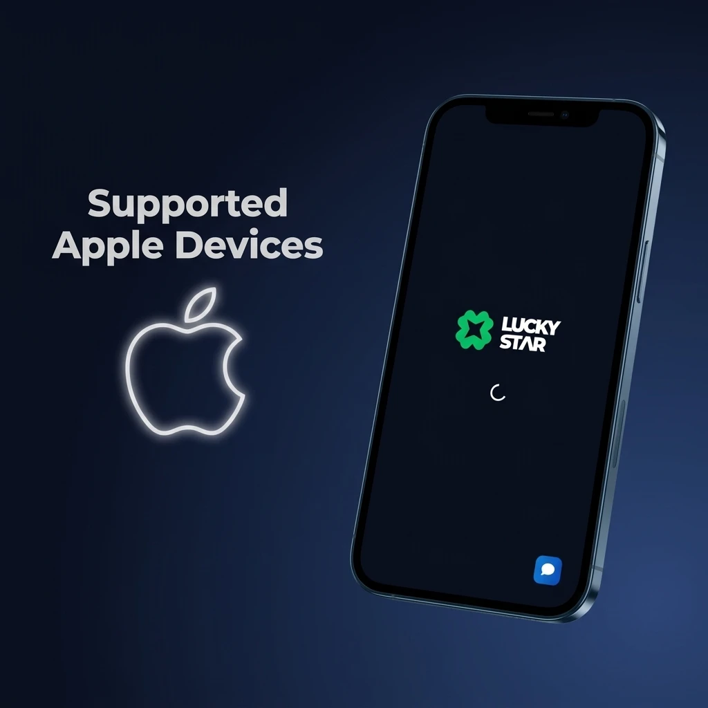 List of supported Apple iPhones and iPads running iOS 12 or later that are compatible with the Lucky Star app