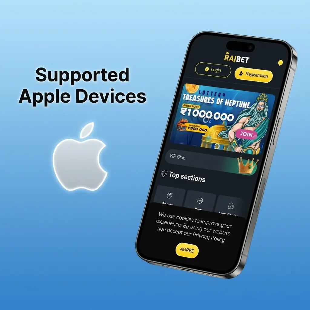 List of supported Apple iPhones and iPads running iOS 12 or later for RajBet Aviator mobile app