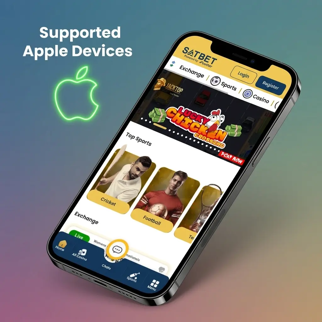 List of supported Apple iPhone and iPad models compatible with Satbet Aviator app running iOS 12 or later