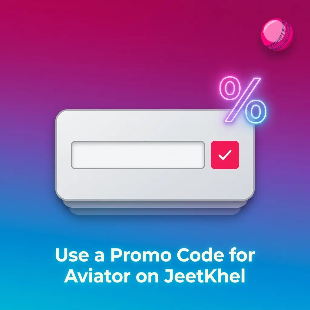 JeetKhel Aviator promo code JKAVIATE entry field in app registration and promotions section