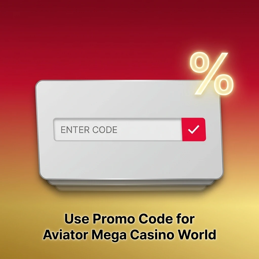 Aviator Mega Casino World promo code field on signup form to unlock bonus value on bets